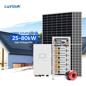 ชุดระบบแผงโซลาร์เซลล์ครบชุด 30kW 50kW 100kW ระบบโซลาร์เซลล์แบบไฮบริดออนกริดและออฟกริด 50000W ระบบพลังงานแสงอาทิตย์ 50 กิโลวัตต์ 500KW LS50 - Product Image 6