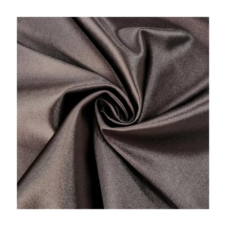 Kain Satin Lembut Kualitas Handal Warna-warni Terang Satin Polyester Kain Rayon 160 Cm 210 Gsm