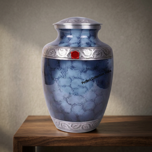 Urnes funéraires élégantes, modernes et classiques, en métal, faites à la main, pour les cendres humaines et animales, cadeau pour mariage et crémation funéraire - Product Image 5