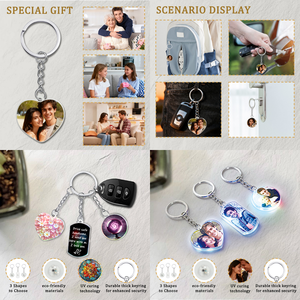 Portachiavi LED Bifacciale in PVC con Stampa UV a Colori Premium, Foto Nitide, Alta Durabilità per Uso Quotidiano, Accessori Originali - Product Image 6