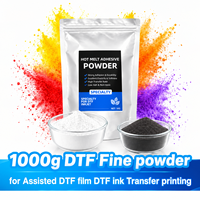 Poudre DTF TPU adhésive thermofusible, poudre DTF blanche thermofusible pour impression par transfert thermique sur T-shirt, prise en charge des étiquettes personnalisées