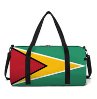 Sac de sport personnalisé avec drapeau de la Guyane pour femme et homme – Sac de voyage, de sport et de gym