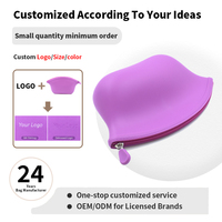 Sac de maquillage en silicone réutilisable personnalisé en usine, pochette de rangement portable pour voyage, trousse de toilette et de beauté, sacs et étuis cosmétiques