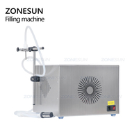 ZONESUN pompe magnétique boisson parfum eau jus Pigment huile essentielle encre liquide aquarelle bouteille ronde Machine de remplissage