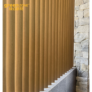 Resort extérieur étanche Surface décoration carré bois Tube confidentialité cloison lattes WPC persienne conseil - Product Image 1
