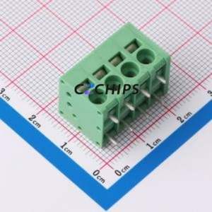 MX205R-5.0-04P-GN01-Cu-A Spring Terminal Block Through hole Component (THT),P=5mm Connector 1x4P 5mm Green Right Angle Insert - Product Image 1