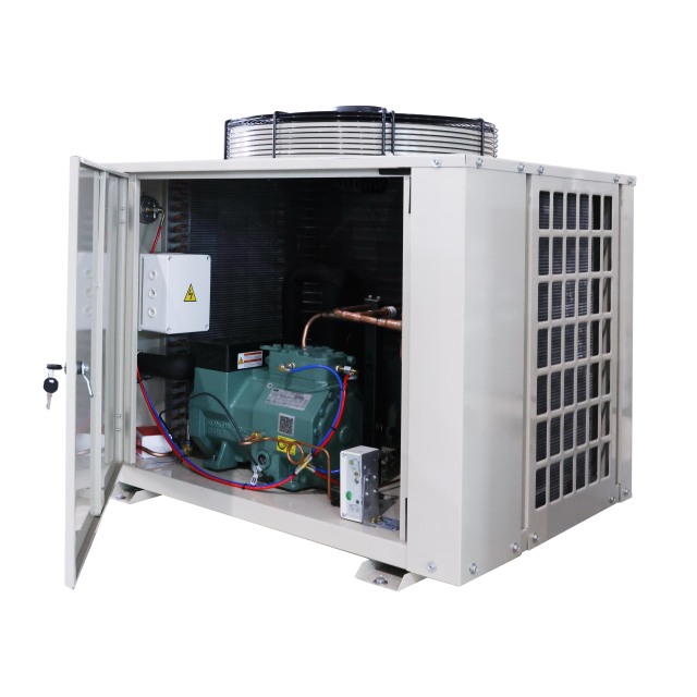 U Shape Walk-in Cooler/Freezer Air Condensing Unit Refrigeration Unit with Compressor and Condenser 100kg 1 Year Warranty