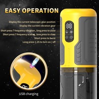 Automatischer Masturbator für Männer mit 7 Stoß-, Rotations- und Leckmodi, LED-Anzeige, Pussy-Stroker, Penispumpe, Sexspielzeug für Männer