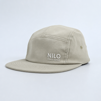 Casquette de course personnalisée à 5 panneaux en nylon avec logo brodé, séchage rapide, respirante, pour le sport
