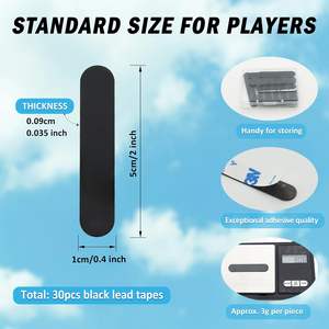 골프 및 피클볼 패들 무게 커스터마이징을 위한 3g 접착식 피클볼 리드 테이프 - Product Image 2