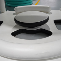 Plateforme flottante gonflable personnalisée, île flottante gonflable, Aqua Banas gonflable avec tente