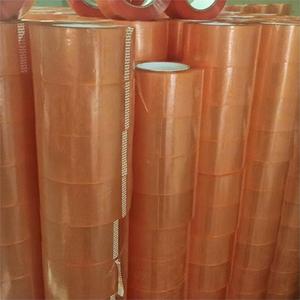 Acrylic không màu trong suốt <span class=keywords><strong>Bopp</strong></span> Jumbo cuộn 50mm chiều rộng 100m chiều dài tự dính duy nhất bên Băng carton niêm phong biểu tượng tùy chỉnh - Product Image 2