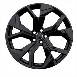 Jantes en alliage concaves à design maillé <span class=keywords><strong>Kw</strong></span> RTS 5x112 21-22 pouces avec ET de 25 mm pour <span class=keywords><strong>Audi</strong></span> Q4-<span class=keywords><strong>Q8</strong></span>/Q5L/Q6L SPORTBACK - Nouvelle finition noire - Product Image 4