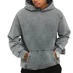 Nouvelle Collection 2026 – Sweat à Capuche Homme Effet Vieilli, Imprimé ou Uni, Logo Personnalisé – Vente en Ligne à Prix Réduit - Product Image 2