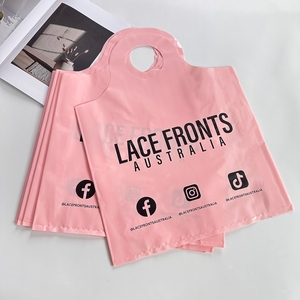 Borsa Shopping di Lusso Personalizzata Rosa Baby Riutilizzabile per Vestiti, Borsa in <span class=keywords><strong>Plastica</strong></span> Spessa e Resistente per Confezioni Regalo con Stampa Logo - Product Image 3