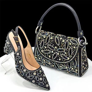 Zapatos de Tacón Alto Estilo Africano Italiano para Mujer, con Bolso a Juego para Bodas y Fiestas, Bolsos de Mano para Bodas Nigerianas - Product Image 2