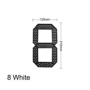 <span class=keywords><strong>8</strong></span> Inch 7 <span class=keywords><strong>Segment</strong></span> Outdoor Waterdichte Digitale Nummermodule Voor Led Tankstation Elektronisch Brandstofprijsteken Rood Groen Wit Geel - Product Image 1