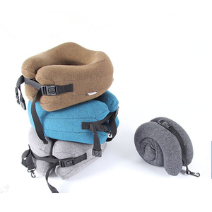 Oreiller de <span class=keywords><strong>voyage</strong></span> cervical portable en mousse à mémoire de forme en forme de U, protection de <span class=keywords><strong>la</strong></span> colonne vertébrale, housse amovible douce, étiquette <span class=keywords><strong>et</strong></span> logo personnalisés, lavable - Product Image 5