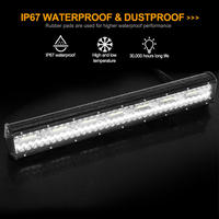 Nouvelle barre lumineuse LED universelle de 20 pouces, faisceau spot et large, 12V, pour rétrofit/amélioration, éclairage tout-terrain, bateau, 4x4, SUV, camion, tracteur