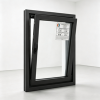 Ventana Fija de Aluminio Insonorizada y Resistente a Huracanes, Ventana Fija Residencial de Aluminio con Vidrio Templado Aislado