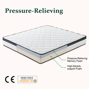 Matelas en mousse à mémoire de forme compressé en gros, format Queen et King, pour hôtel, respirant, matelas compressé orthopédique - Product Image 1