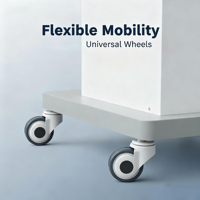 Unité dentaire mobile sur chariot avec lumière LED et compresseur d'air, poste de travail dentaire portable pour clinique vétérinaire/humaine