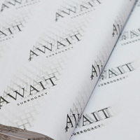 Papier de soie d'emballage de haute qualité avec logo d'entreprise personnalisé papier de soie d'emballage coloré personnalisé