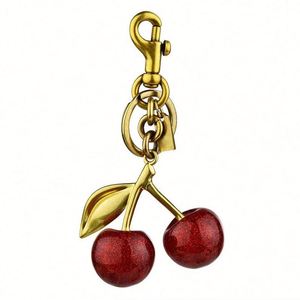 Manufacturers Hot Selling Beautiful Cherry PVC Keychain Bag Pendant Women's Keychain Jewelry Car Hot Selling Plastic Keychain - Product Image 1