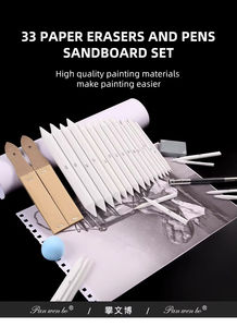 16件素描工具纸树桩艺术绘画纸玉米饼棒混合污迹树桩 - Product Image 6