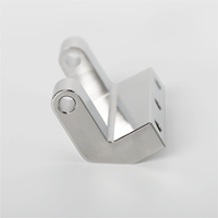 Support de montage de vérin pneumatique usiné CNC en acier inoxydable/aluminium poli miroir, avec dessin personnalisé pris en charge, précision 0,005 mm