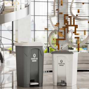 Yyyn 20l/30l चिकित्सा सैनिटरी अपशिष्ट बिन पीपी सामग्री सेंसर पेडल आउटडोर कचरा रसोई के लिए बड़े स्टाइल रीसाइक्लिंग बिन - Product Image 1