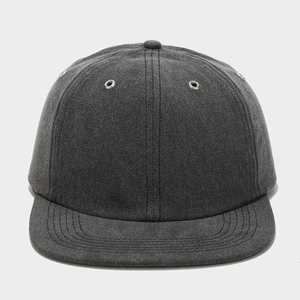 Gorra de béisbol retro de ala ancha con parche tejido personalizado, estilo vintage lavado, cierre snapback y correa de cuero. - Product Image 4