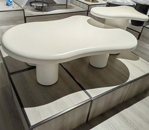 Gran oferta, nuevos muebles de mesa HDF, mesa de centro en forma de nube, mesa de centro Modular de sala de estar blanca a precio barato - Product Image 3