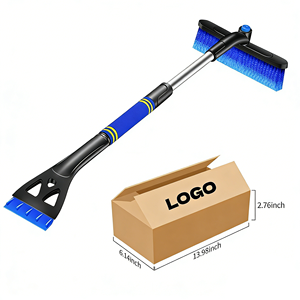 Pelle à neige télescopique personnalisée en gros, grattoir à neige et glace pour voiture, pelle de nettoyage, brosse à neige pour voiture - Product Image 1