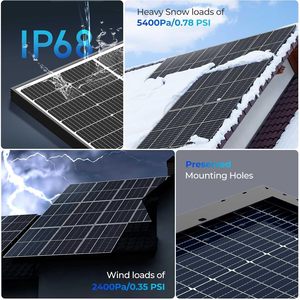 Panel Solar Monocristalino Tipo N de 600w, Sistema de Generación de Energía para el Hogar en Exteriores - Product Image 5