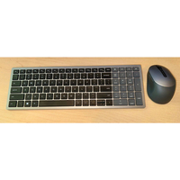 Dell KM7120W Set Mouse Keyboard nirkabel USB, Set tetikus kibor Bluetooth 5.0 2.4GHz untuk bisnis