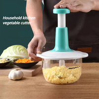 Handmatige voedselhakker, groentehakker, handpers, huishoudelijke knoflookpers, multifunctionele vleesmolen voor fruit, groenten en salades