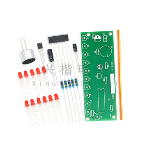 Kit de luces intermitentes LED Cd4017 con control por voz para proyectos de aprendizaje de electrónica DIY - Product Image 4