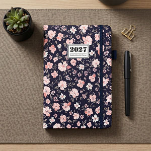 Agenda Settimanale Annuale 2027 A5 in Inglese con Quaderno a Spirale e Pianificatore Orario - Product Image 3