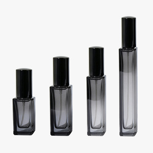 Vente flash - Flacon pulvérisateur en verre vide carré 3ml 5ml 10ml gris bleu - Flacons de parfum rechargeables - Product Image 3