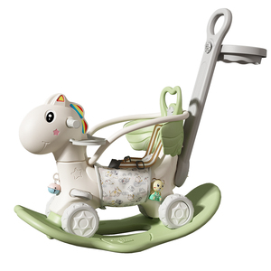 Bambini cavalli <span class=keywords><strong>a</strong></span> <span class=keywords><strong>dondolo</strong></span>, passeggini, ciclismo, sicurezza con guardrail, giocattoli regalo di compleanno - Product Image 1