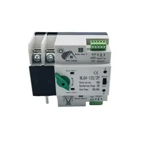 2P 100A 230VAC inversor Solar ATS interruptor de transferência automática interruptor doméstico duplo