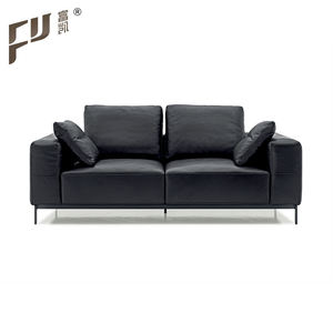 आधुनिक Microfiber चमड़े तीन सीट रिसेप्शन कार्यकारी कार्यालय सोफे - Product Image 4