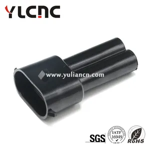 YLCNC 2 Way Male Female AMP Connectors 282104-1 282080-1 Black Color