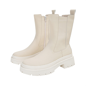 <span class=keywords><strong>Botas</strong></span> Chelsea Martin versátiles con cremallera lateral y parte inferior gruesa, moda europea y americana, nuevas - Product Image 1