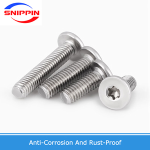 M2 m2, 5 m3 M4 M5 M6 M8 304 A2 thép không gỉ Torx sáu Thùy siêu mỏng phẳng Wafer đầu vít Chiều dài bu lông = 3mm-100mm - Product Image 4