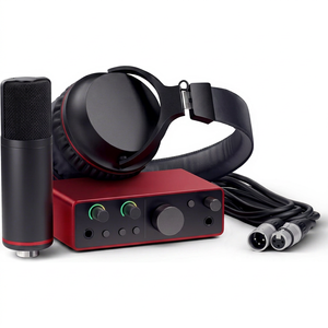 Interface audio USB de 2e génération de haute qualité, casque en acier et support, pack d'enregistrement avec garantie de 3 ans - Product Image 1