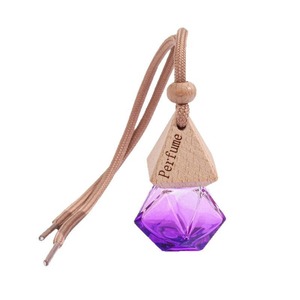Flacon diffuseur de parfum pour voiture en forme de diamant violet de 8 ml pour emballage de parfum - Product Image 1