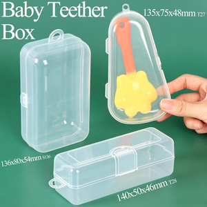 SUNSHING Boîte de rangement portable pour jouets de dentition et anneaux de dentition pour bébés nouveau-nés, en plastique de qualité alimentaire, pour les gencives des nourrissons - Product Image 1