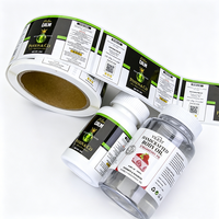 Etiquetas Adhesivas Personalizadas, Impresas, Resistentes al Agua, Ecológicas, con Adhesivo Fuerte, MOQ Bajo, Aplicables a Alimentos, Bebidas, Cosméticos, etc.